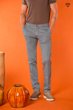 Milano men's chino pants in pima cotton extra slim fit ①