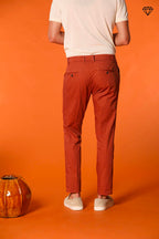 Milano Pantalon chino homme en Coton Pima Extra slim fit ①