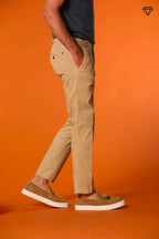 Milano men's chino pants in pima cotton extra slim fit ①