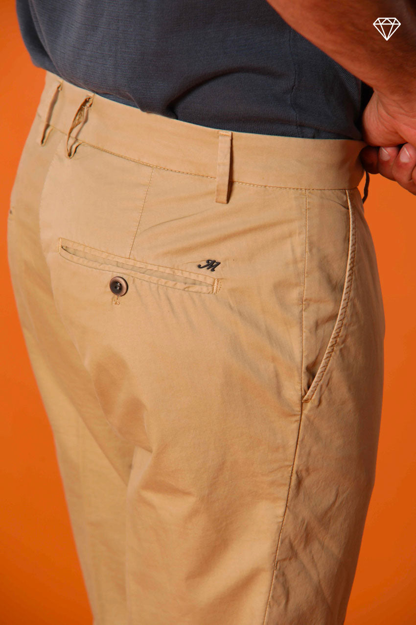 Milano men's chino pants in pima cotton extra slim fit ①