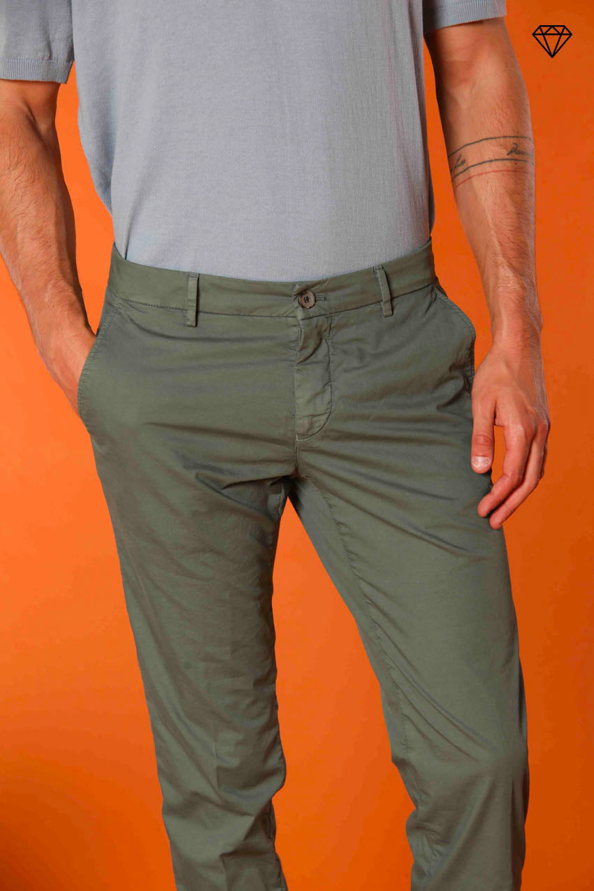 Milano Herren Chino Hose aus Pima-Baumwolle Extra Slim Fit ①