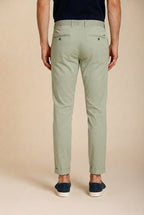 Milano pantalon chino homme en gabardine stretch extra slim fit ①