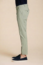 Milano pantalon chino homme en gabardine stretch extra slim fit ①