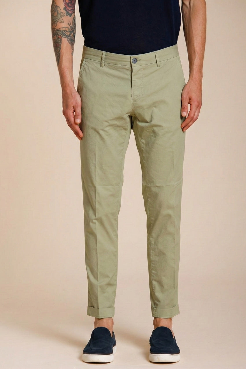 Milano Herren Chino Hose aus Gabardine Stretch extra slim fit ①