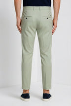 Milano pantalon chino homme en gabardine stretch extra slim fit ①