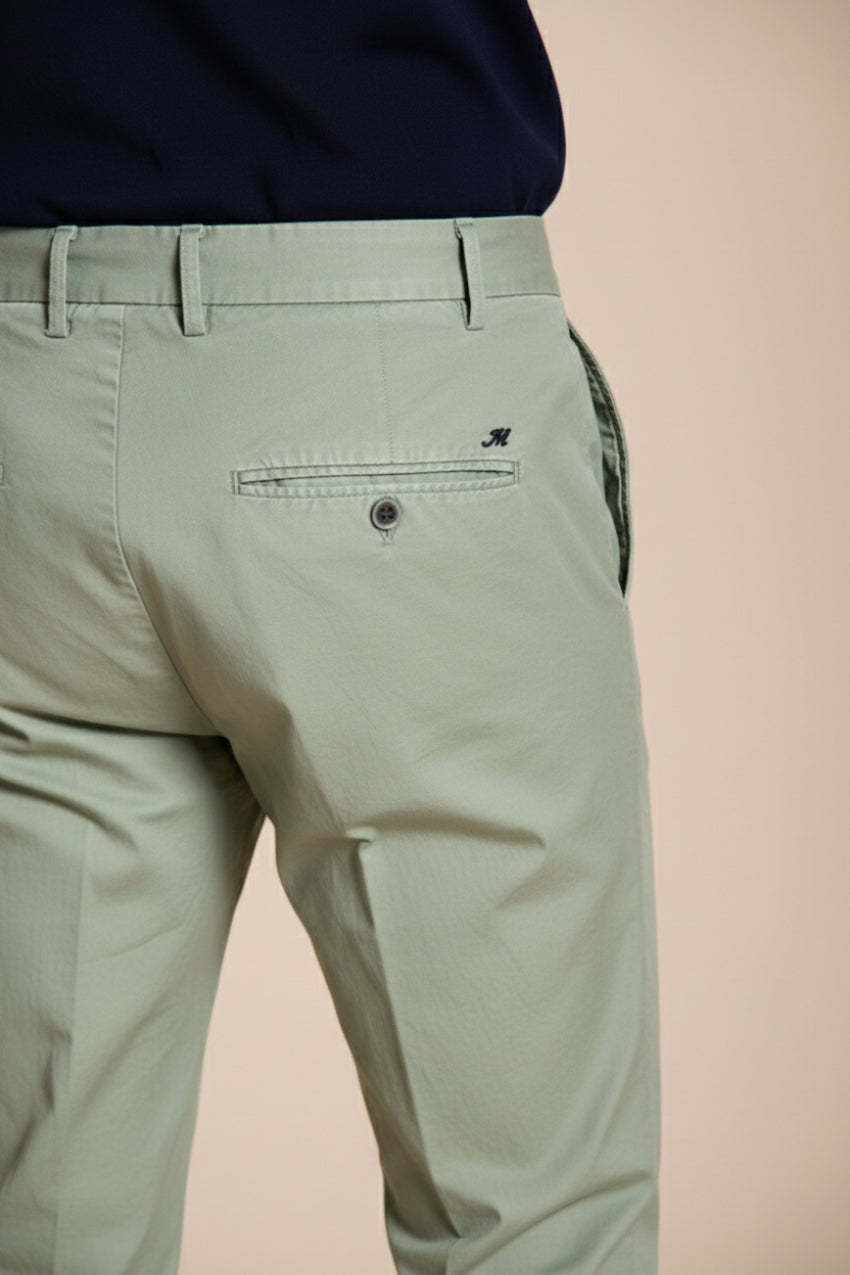 Milano pantalon chino homme en gabardine stretch extra slim fit ①