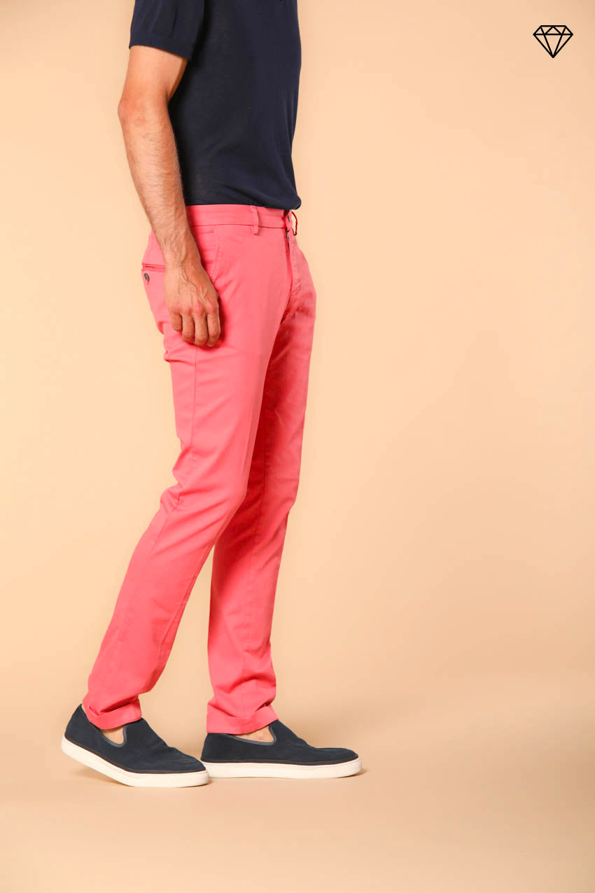 Milano men's chino pants in pima cotton extra slim fit ①