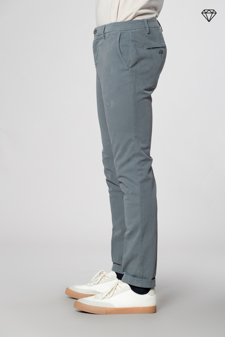 Milano men's chino pants in stretch gabardine extra slim fit ①