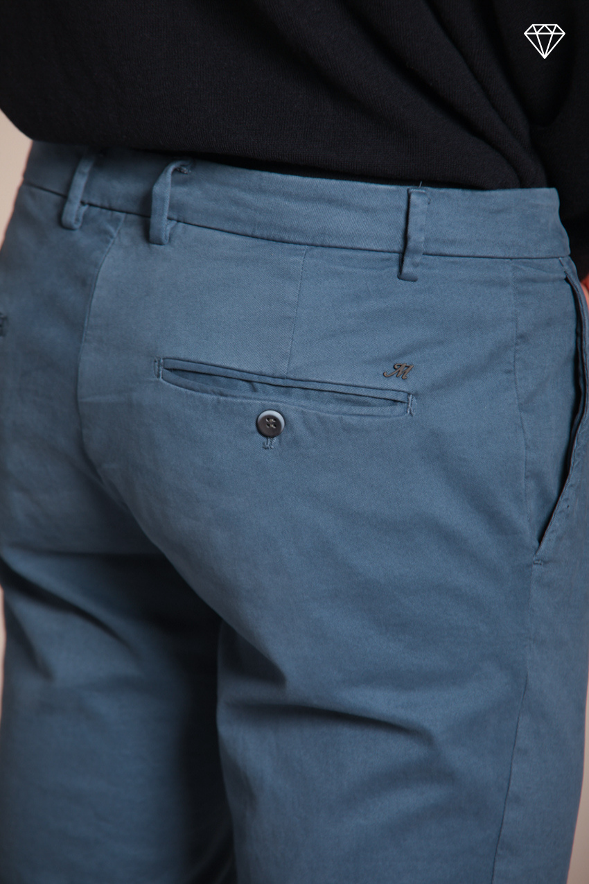 Milano men's chino pants in stretch gabardine extra slim fit ①