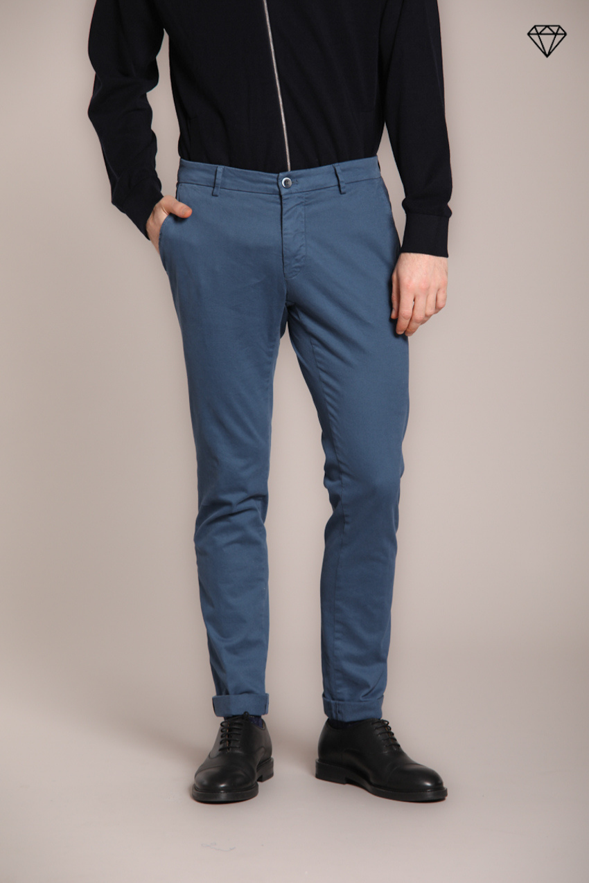 Milano men's chino pants in stretch gabardine extra slim fit 1 - 46 Milano men's chino pants in stretch gabardine extra slim fit 1 - 46