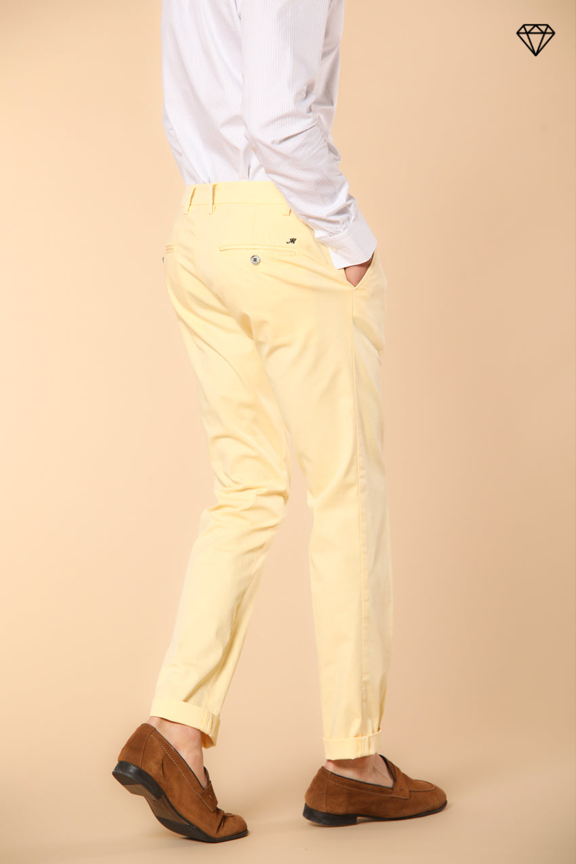 Milano men's chino pants in pima cotton extra slim fit ①