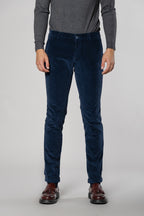 Milano pantalone chino uomo in velluto 500 righe extra slim fit