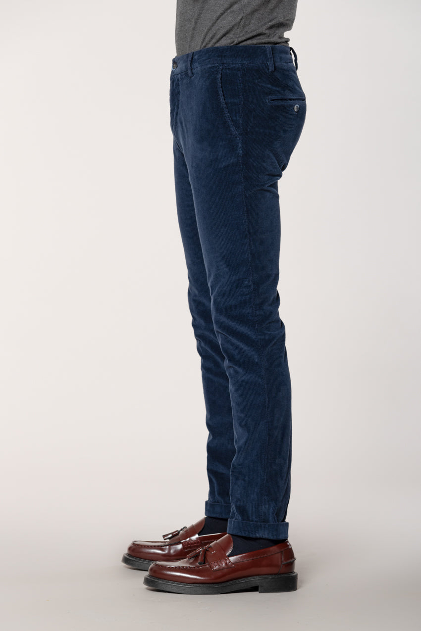 Milano pantalone chino uomo in velluto 500 righe extra slim fit