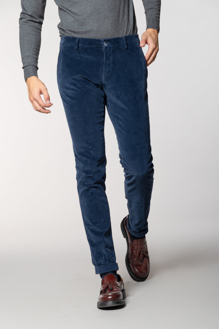 Milano men's chino pants in 500-line corduroy extra slim fit
