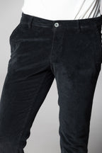 Milano pantalone chino uomo in velluto 500 righe extra slim fit