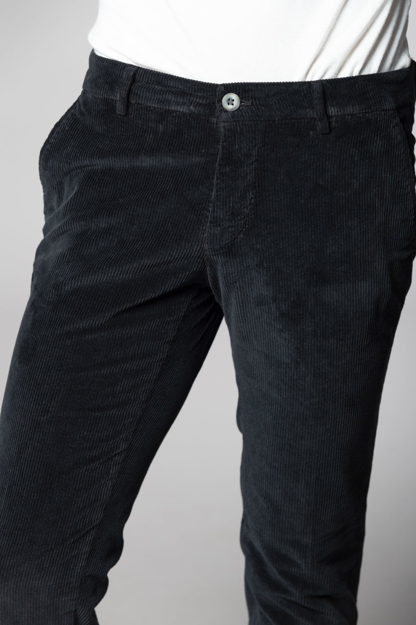 Milano pantalone chino uomo in velluto 500 righe extra slim fit