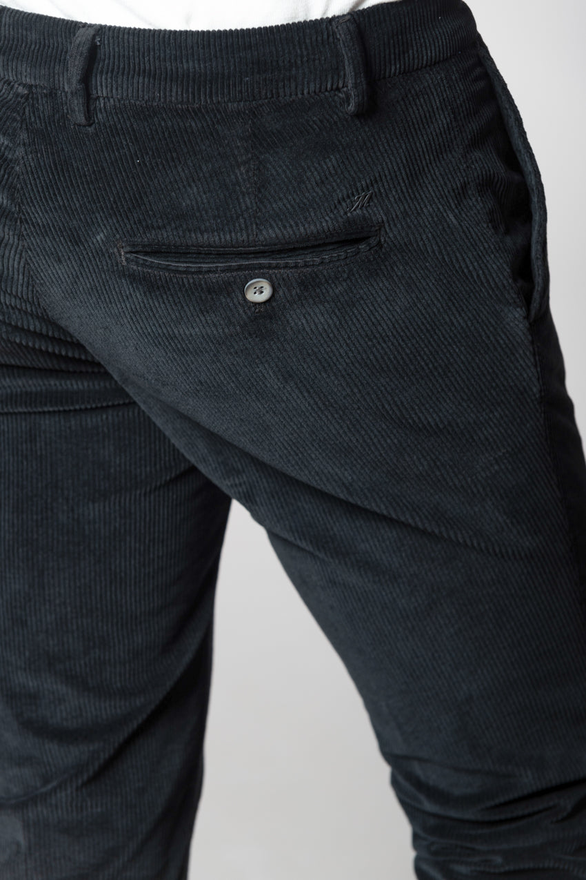 Milano pantalone chino uomo in velluto 500 righe extra slim fit