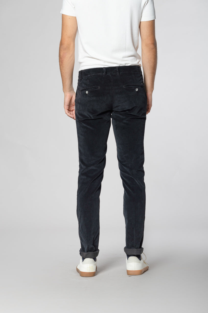 Milano pantalone chino uomo in velluto 500 righe extra slim fit