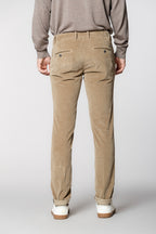 Milano pantalone chino uomo in velluto 500 righe extra slim fit