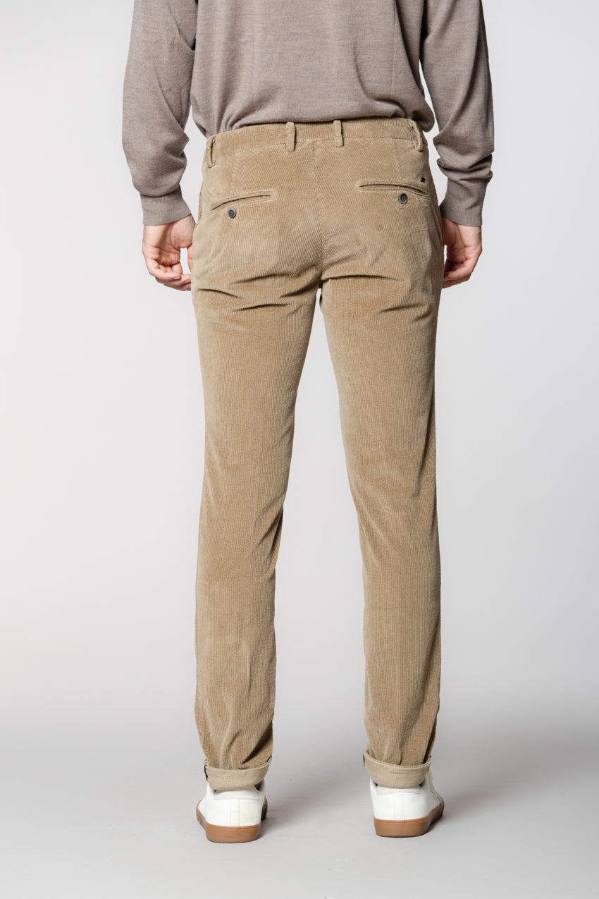 Milano pantalone chino uomo in velluto 500 righe extra slim fit