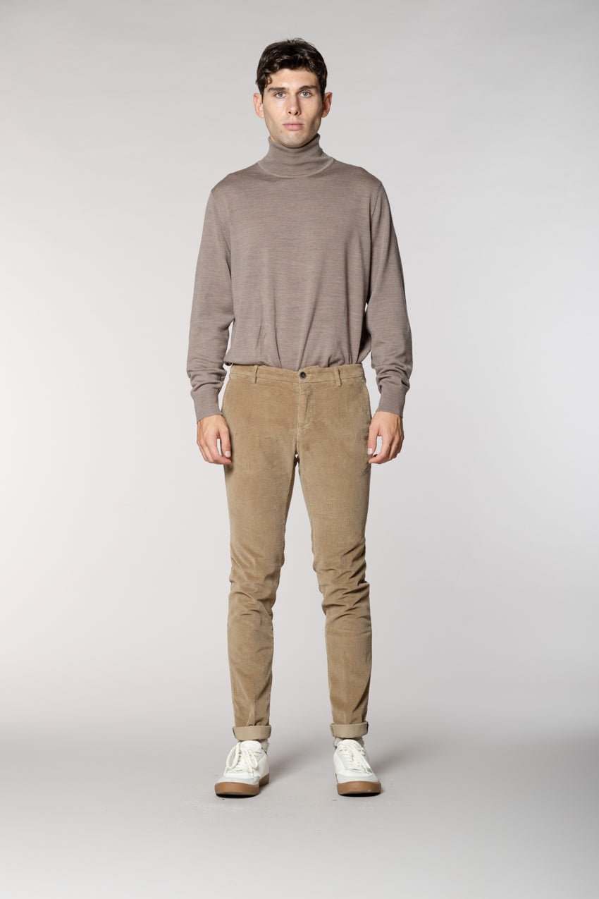 Milano men's chino pants in 500-line corduroy extra slim fit