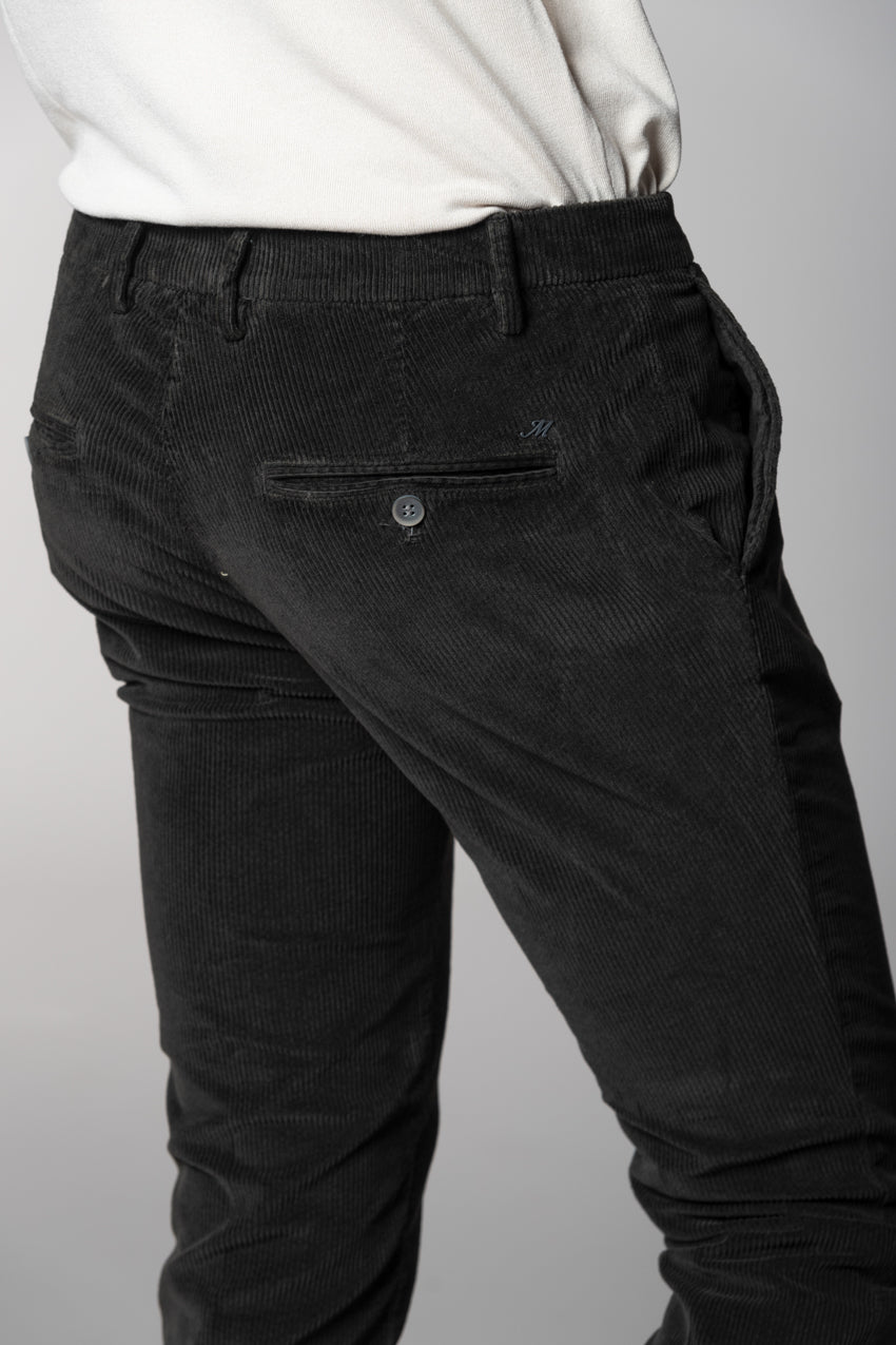 Milano pantalon chino homme en velours 500 raies extra slim fit