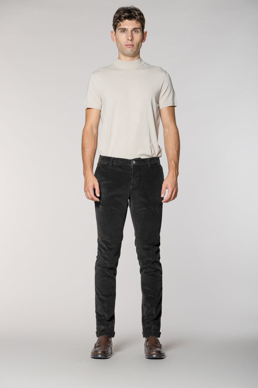 Milano pantalon chino homme en velours 500 raies extra slim fit