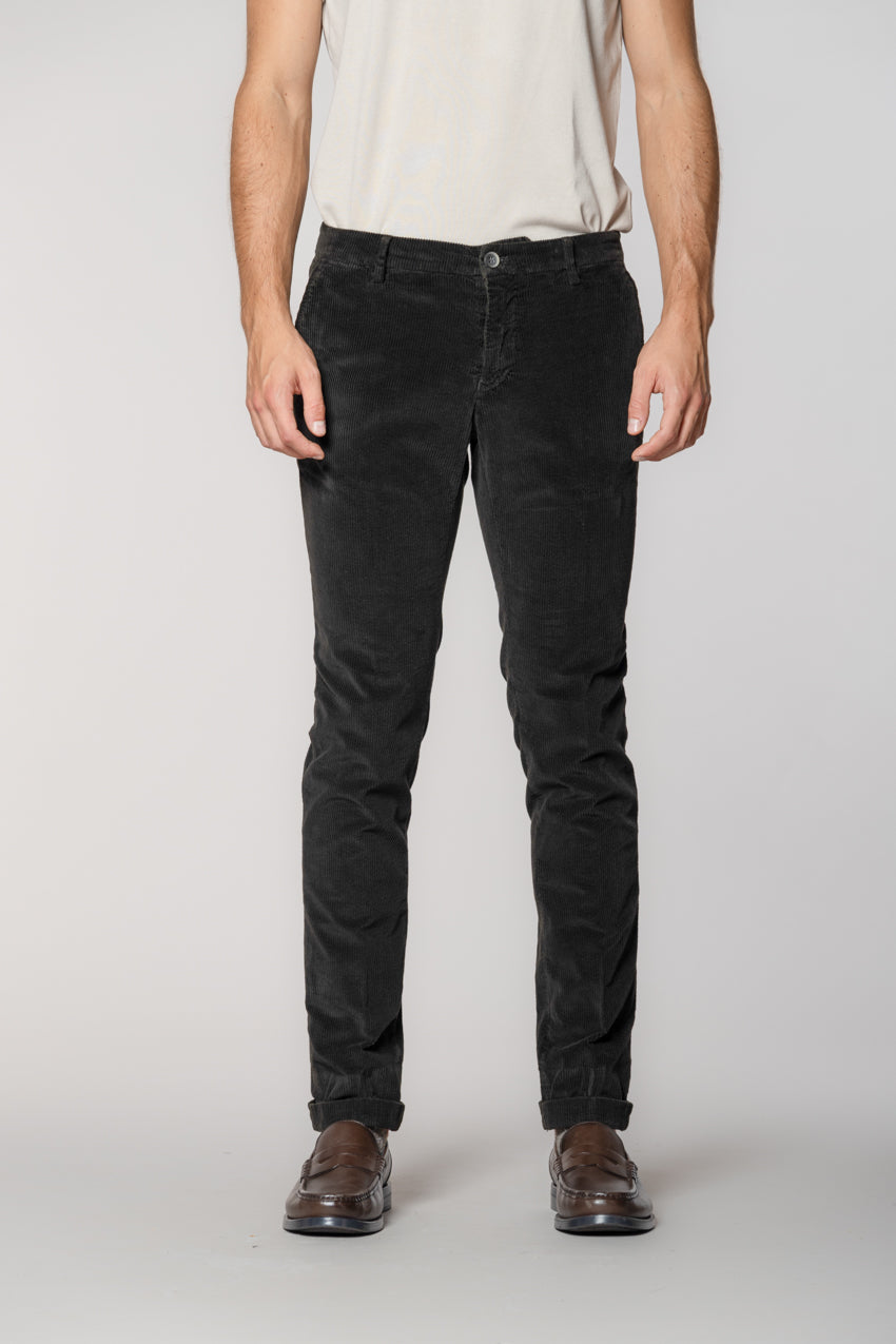 Milano pantalon chino homme en velours 500 raies extra slim fit