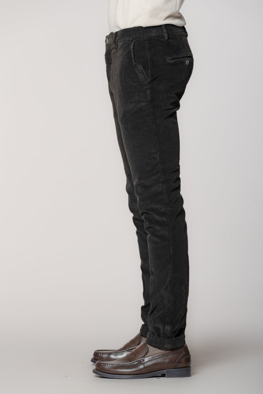 Milano pantalon chino homme en velours 500 raies extra slim fit