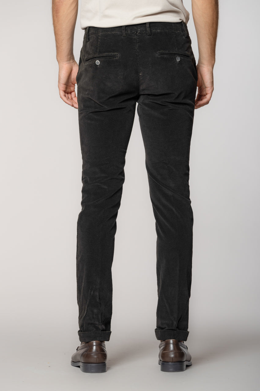 Milano pantalon chino homme en velours 500 raies extra slim fit