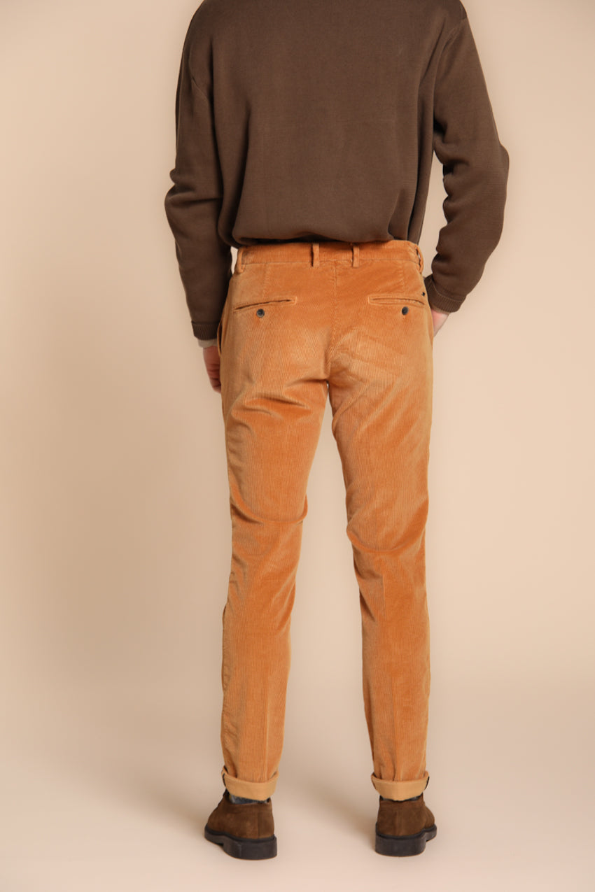 Milano pantalone chino uomo in velluto 500 righe extra slim fit