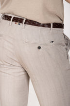Milano pantalon chino homme en chevron extra slim fit