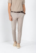Milano Hose Chino Herren aus Fischgrat extra slim fit