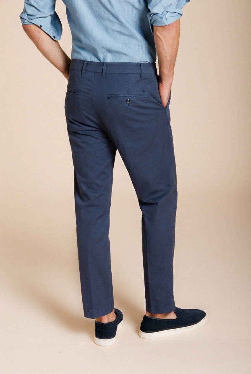 Milano pantalon chino homme en gabardine stretch extra slim fit ①