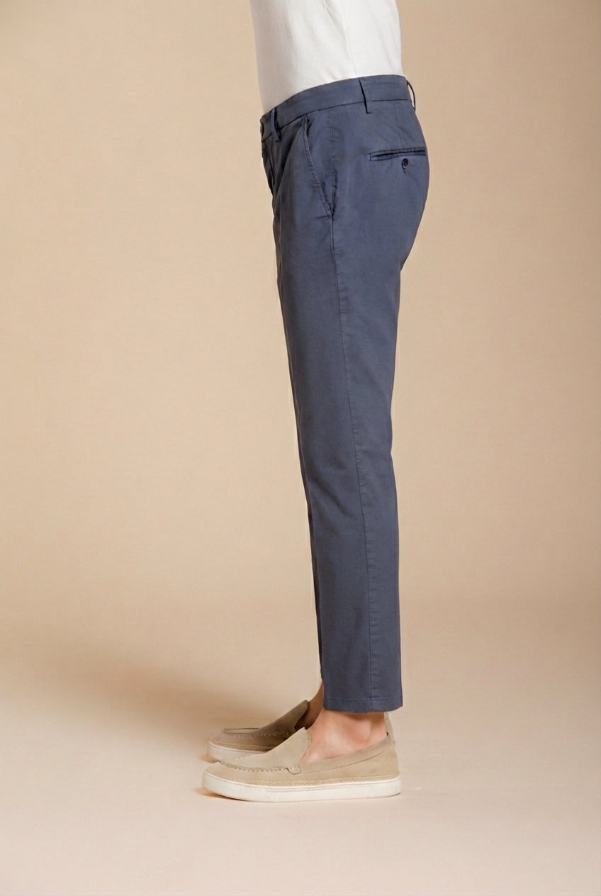 Milano pantalon chino homme en gabardine stretch extra slim fit ①