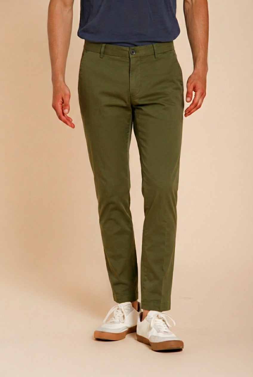 Milano Herren Chino Hose aus Stretch-Gabardine extra slim fit ①