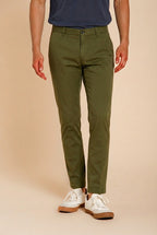 Milano Herren Chino Hose aus Stretch-Gabardine extra slim fit ①