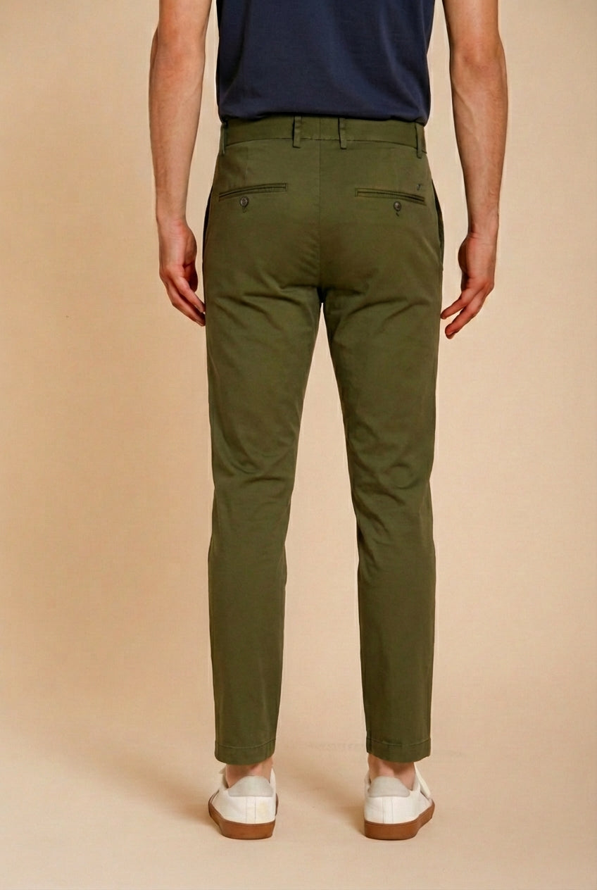 Milano Herren Chino Hose aus Stretch-Gabardine extra slim fit ①