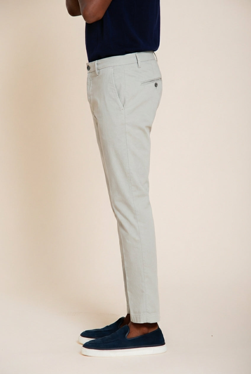 Milano men's chino pants in stretch gabardine extra slim fit ①