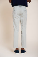 Milano pantalone chino uomo in gabardina stretch extra slim fit ①