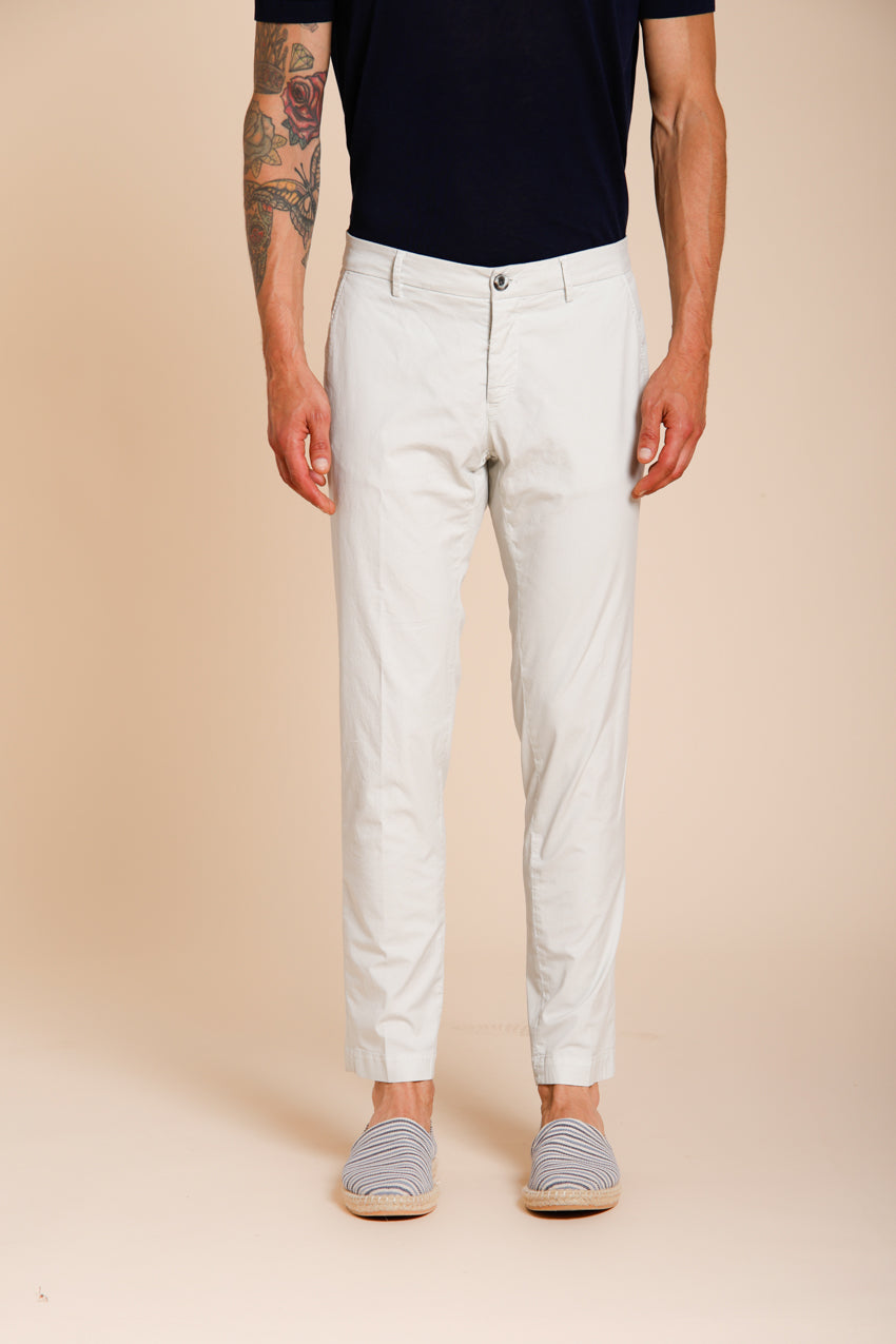 Milano men's chino pants stretch gabardine extra slim fit ①