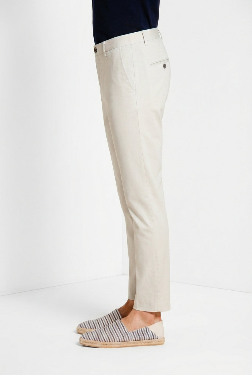 Milano men's chino pants stretch gabardine extra slim fit ①