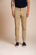 Milano men's chino pants in stretch gabardine extra slim fit ①