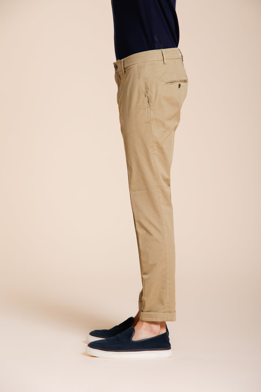 Milano men's chino pants in stretch gabardine extra slim fit ①