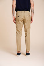 Milano men's chino pants in stretch gabardine extra slim fit ①