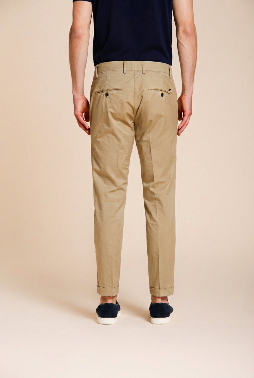 Milano men's chino pants in stretch gabardine extra slim fit ①
