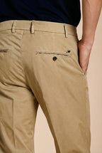 Milano men's chino pants in stretch gabardine extra slim fit ①