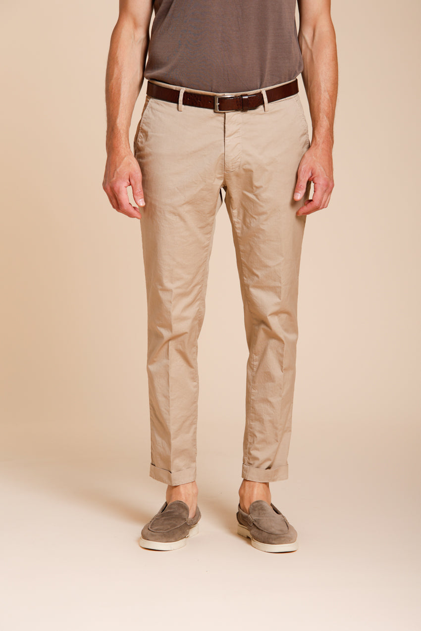 Milano men's chino pants in stretch gabardine extra slim fit ①