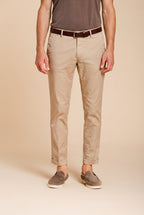 Milano men's chino pants in stretch gabardine extra slim fit ①
