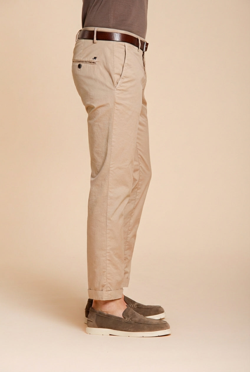 Milano men's chino pants in stretch gabardine extra slim fit ①